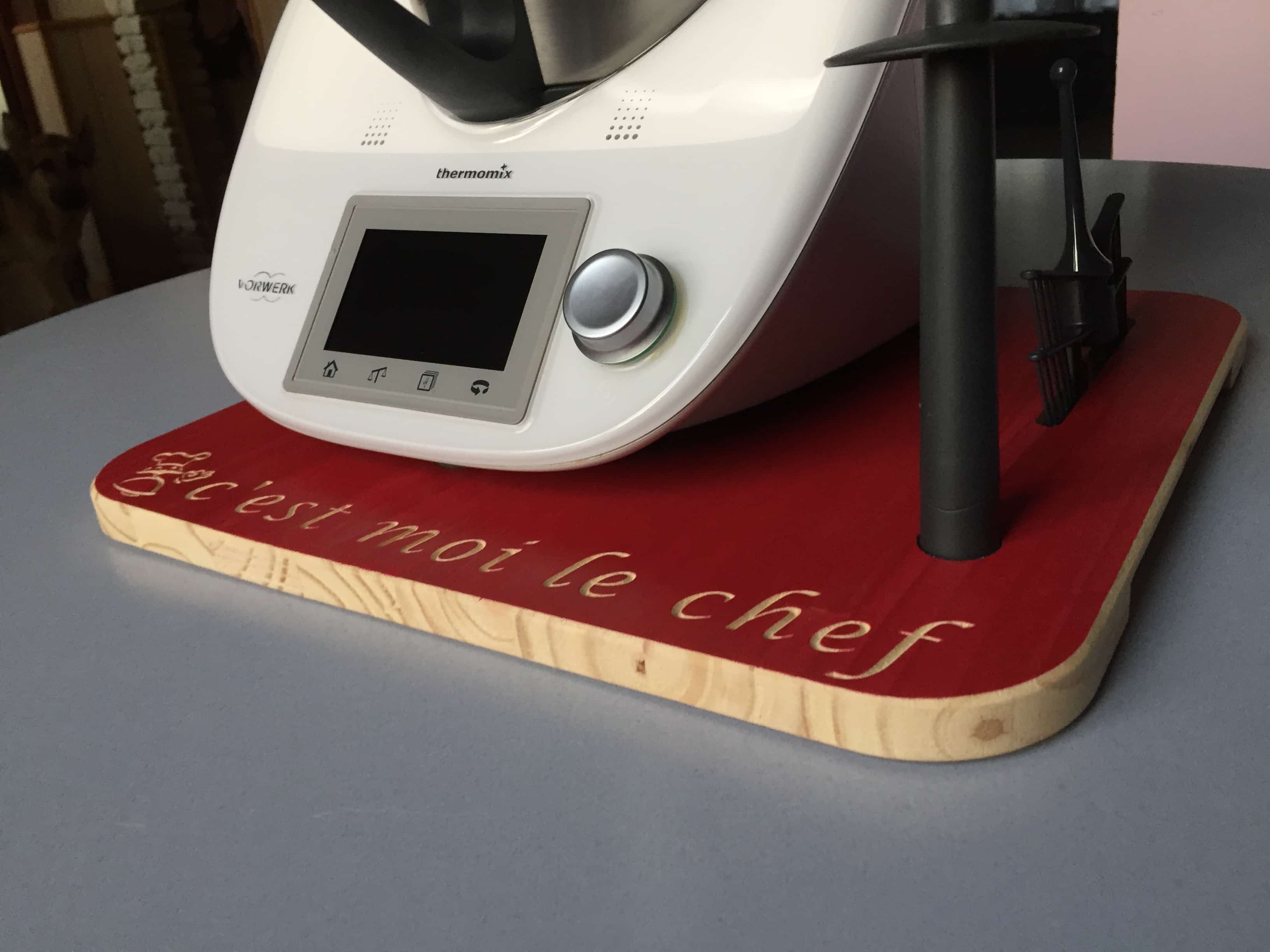 Planche Coulissante Pour Thermomix TM6 Et TM5 - Stable, Anti-Vibration, Avec Poignée
