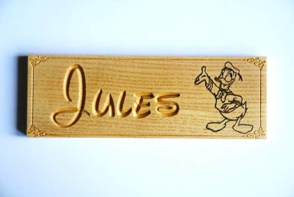 Plaque de porte Disney Donald personnalisable