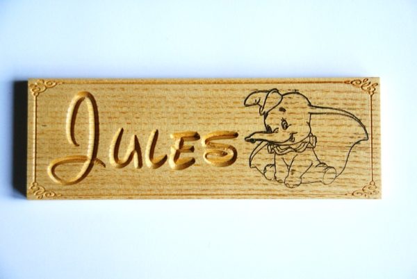 Plaque de porte Disney Dumbo personnalisable