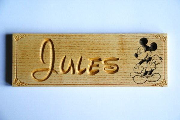 Plaque de porte Disney Mickey personnalisable
