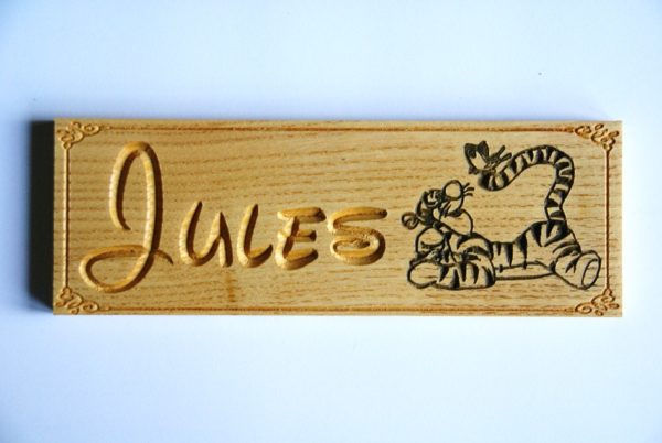 Plaque de porte Disney Tigrou personnalisable