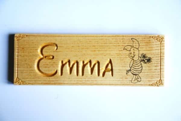 Plaque de porte Disney Porcinet personnalisable