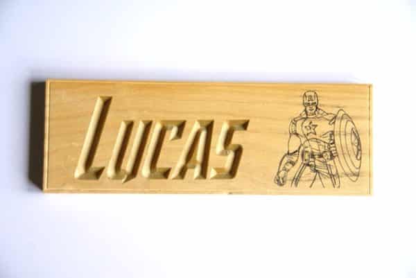 Plaque de porte Captain America personnalisable – Image 2