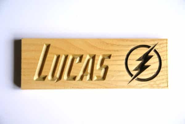 Plaque de porte Flash personnalisable