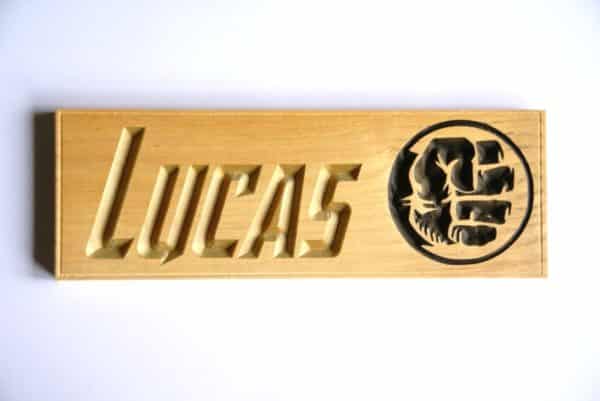 Plaque de porte Hulk personnalisable