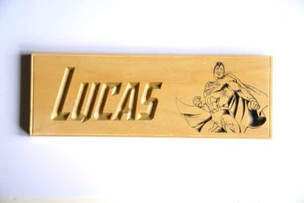 Plaque de porte Superman personnalisable – Image 2