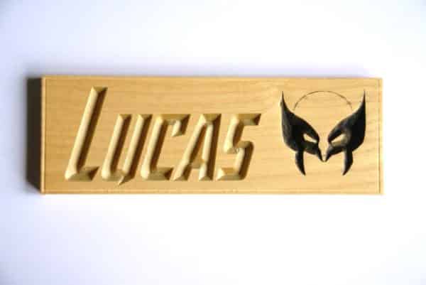 Plaque de porte Wolverine personnalisable
