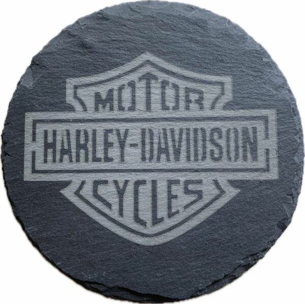 Sous verres ardoise personnalisé Harley Davidson – Image 2